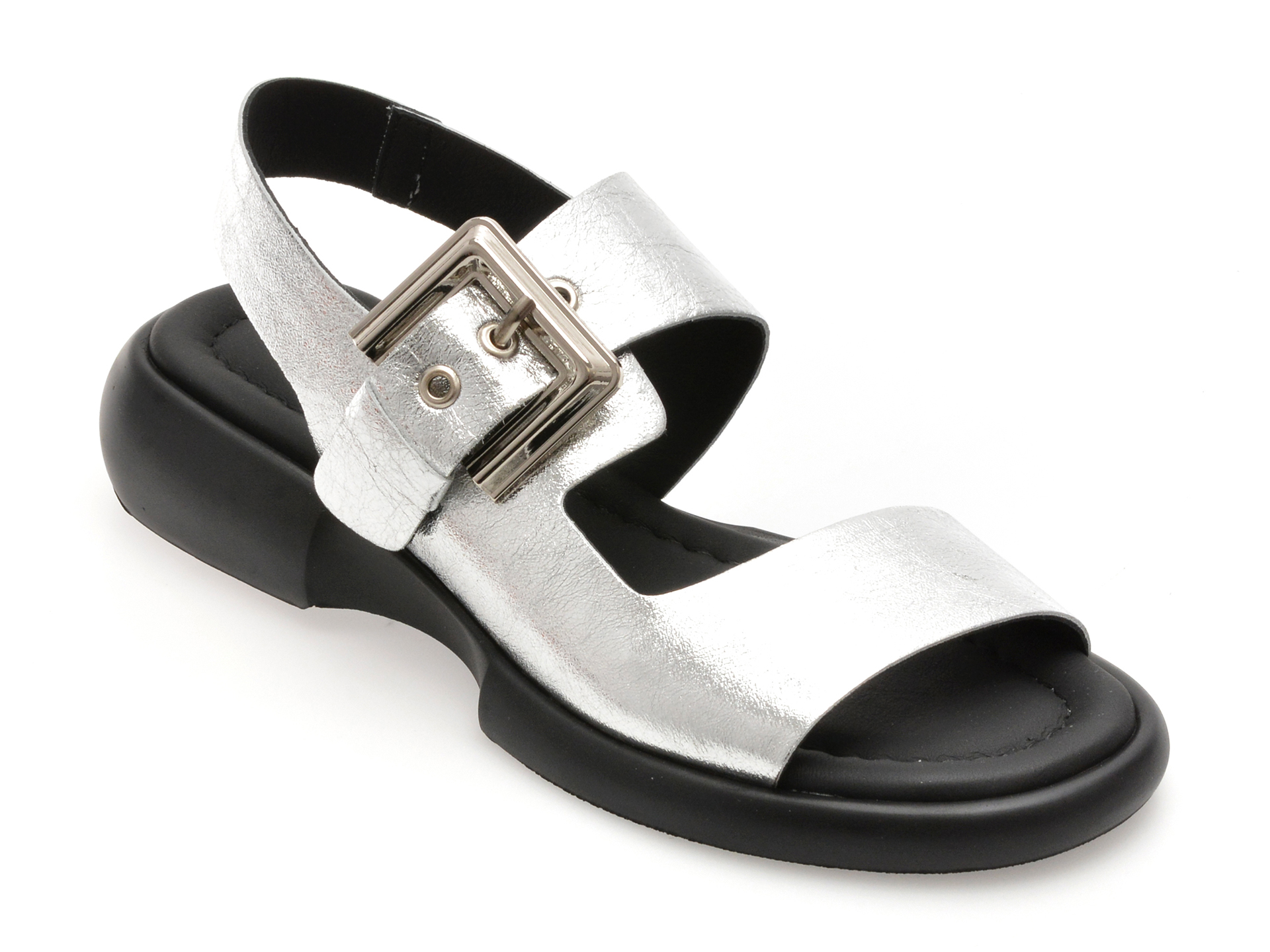 Sandale Gryxx Piele Naturala Argintii Elegante