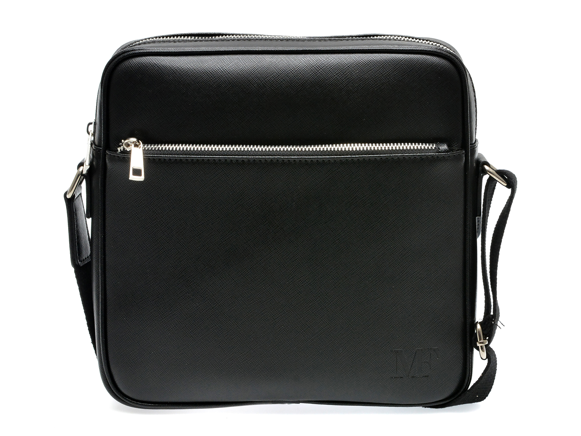 Borseta Mario Ferretti Negru Piele Naturală - imagine 1