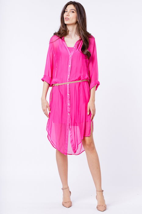Rochie Camasa Fucsia Shopika | 2-in-1 Elegant