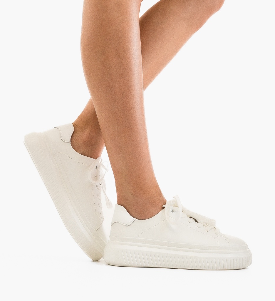 Sneakers Spoke Dama Albi - Confort și Stil - imagine 2