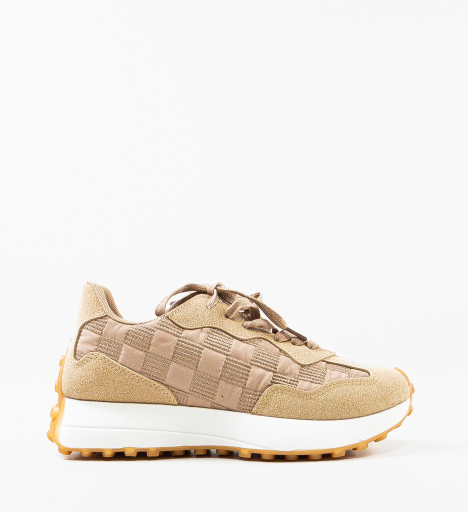 Sneakers Dama Lyvan Bej - Confort și Stil Urban - imagine 4