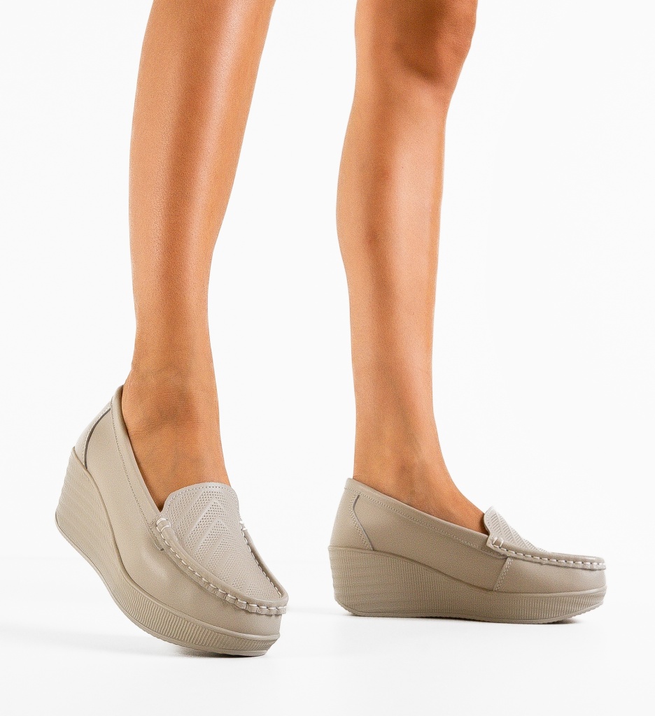 Pantofi Casual Ely Gri - Confort & Stil - imagine 2
