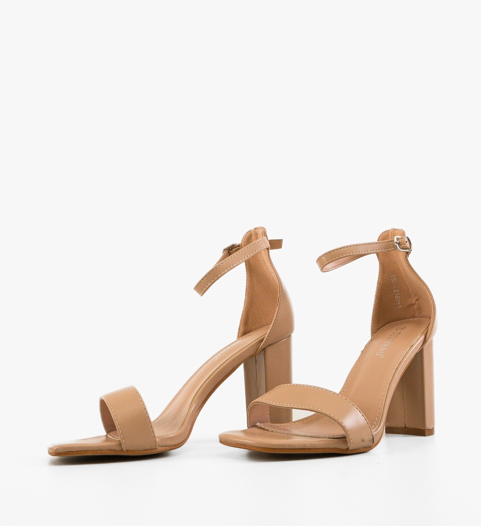 Sandale cu toc Crane Nude - Eleganță maximă - imagine 5
