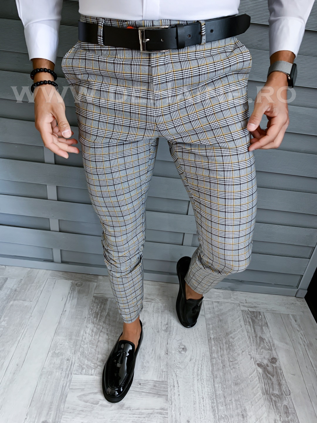 Pantaloni Eleganti Barbati in Carouri B1740