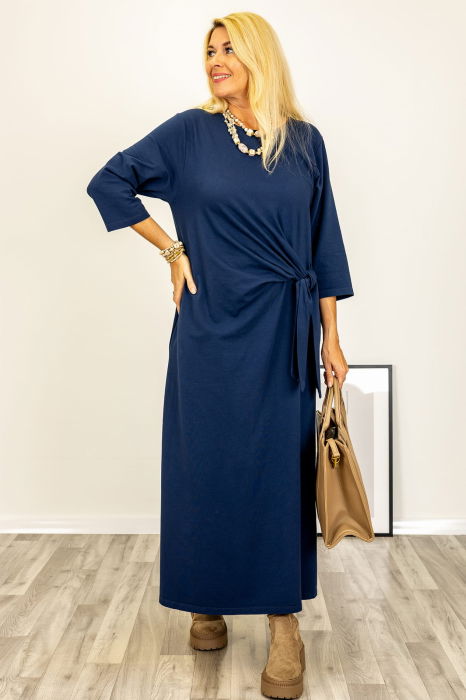 Rochie cu Nod din Bumbac | Stella Milani