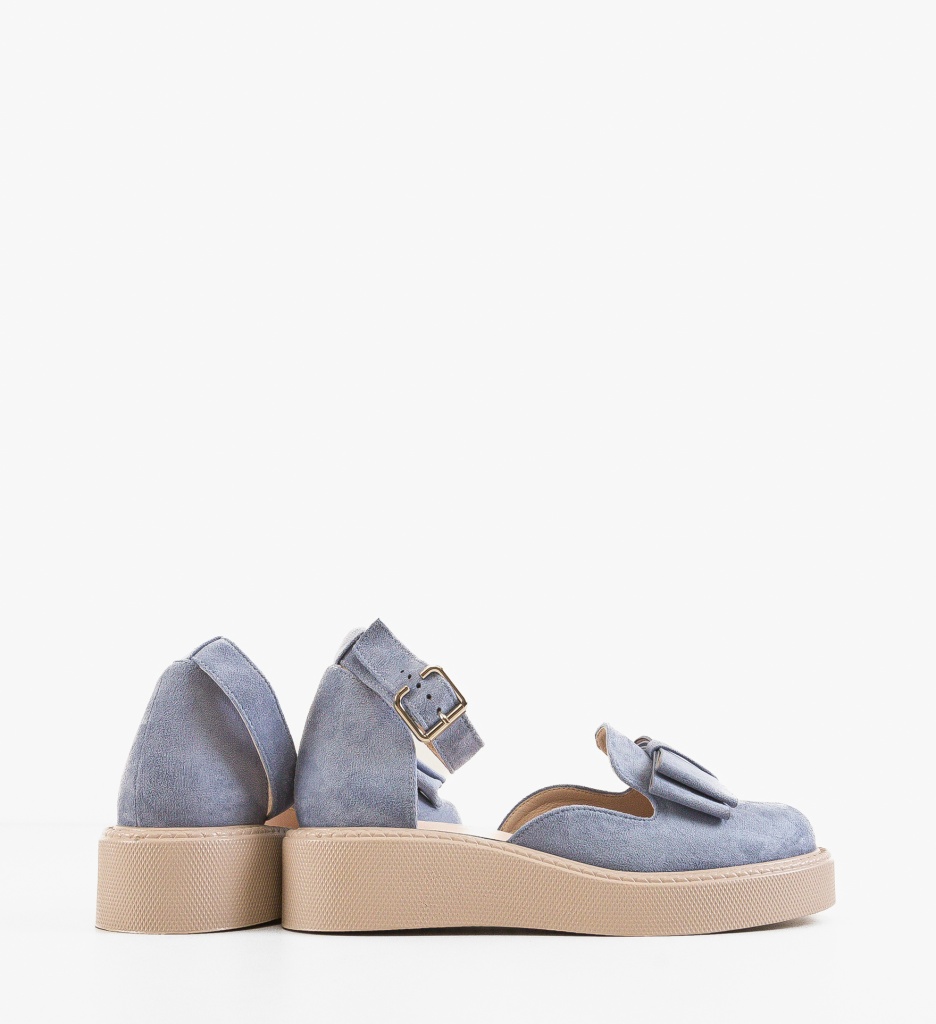 Pantofi Casual Dama Albastri Confort - imagine 4