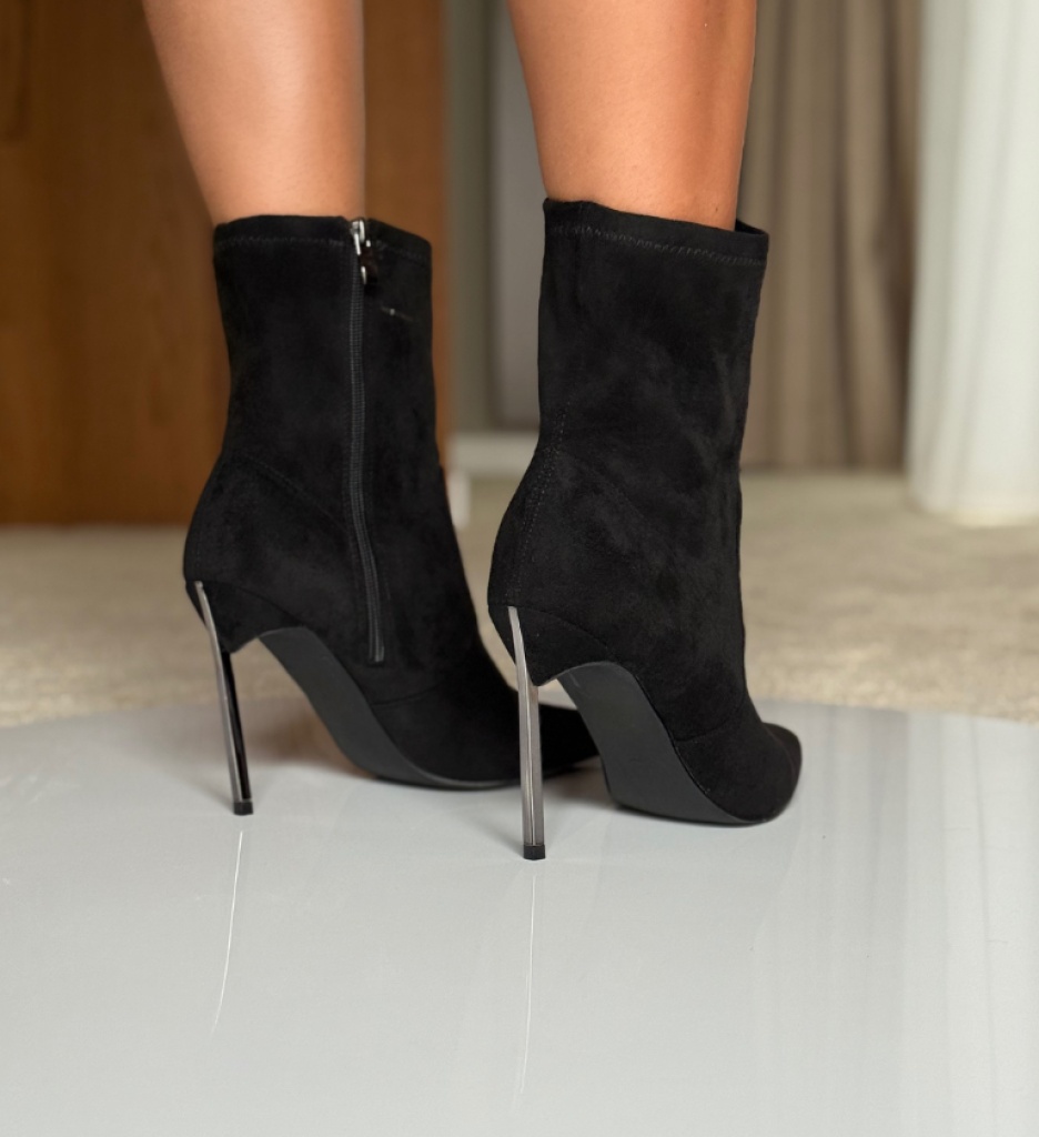 Botine Dama Merzelyo Negre - Stil Urban Modern - imagine 2