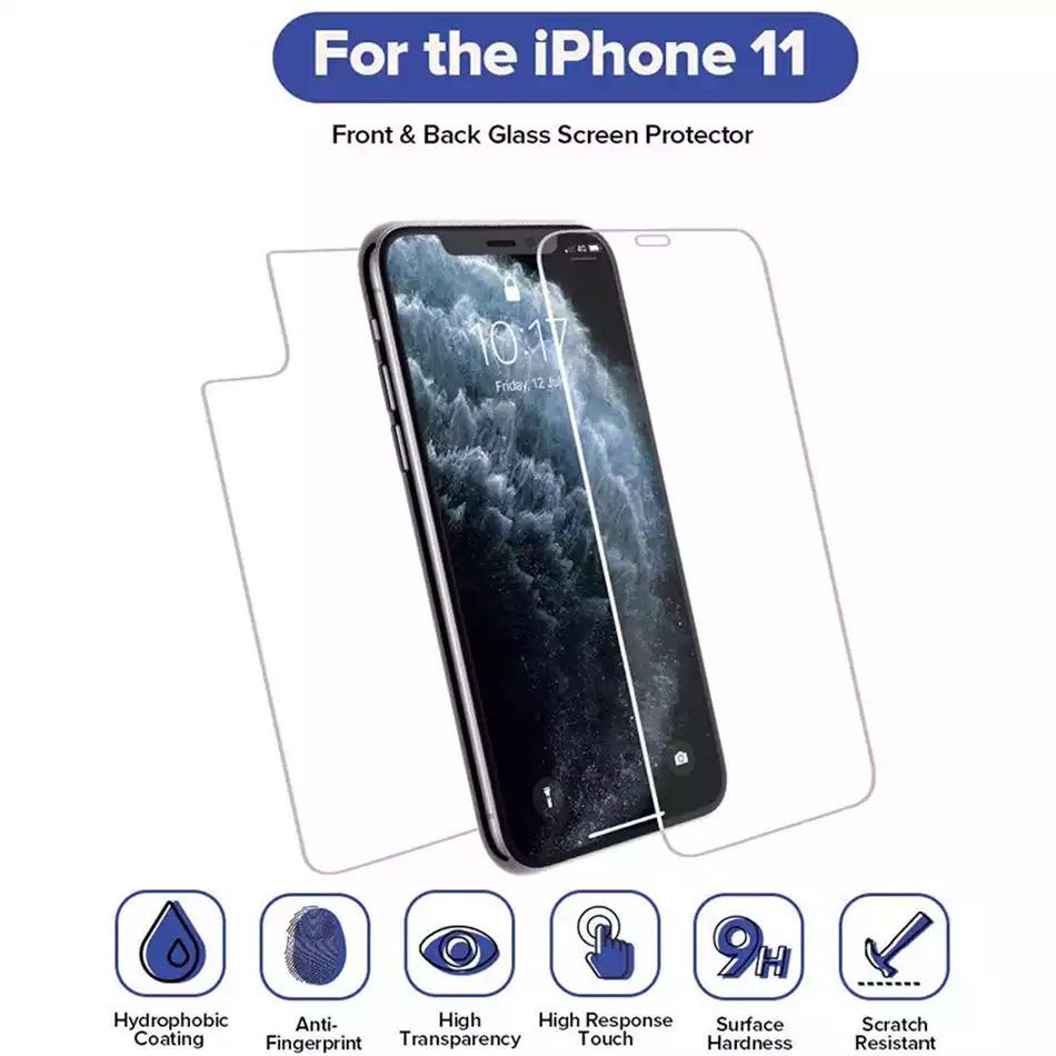 Sticla Protectie Fata+Spate iPhone 11 Serie