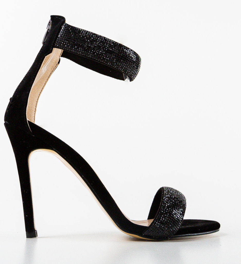Sandale cu Toc Jaromir Negre - Eleganță Maximă - imagine 5