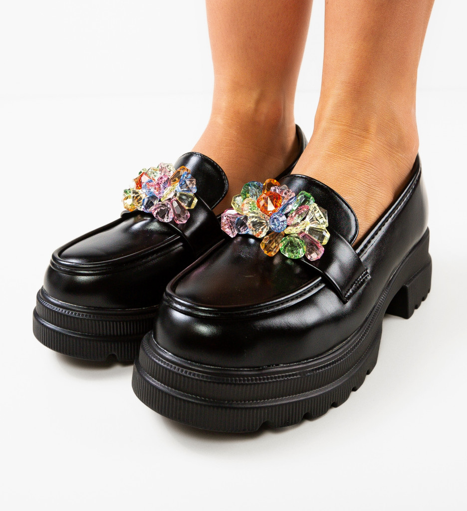 Pantofi Casual Dama Miska Negri | Confort și Stil - imagine 4