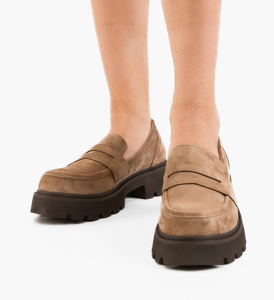 Pantofi Casual Dama Peter Khaki | Confort & Stil - imagine 3