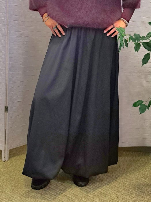 Fusta Maxi Neagra Gogosar | Shopika Romania