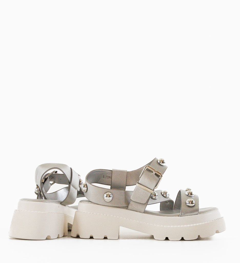 Sandale Dama Argintii Elegante - Spotor - imagine 6
