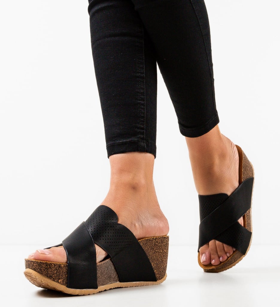 Platforme Dama Steffan Negre | Confort si Stil - imagine 3
