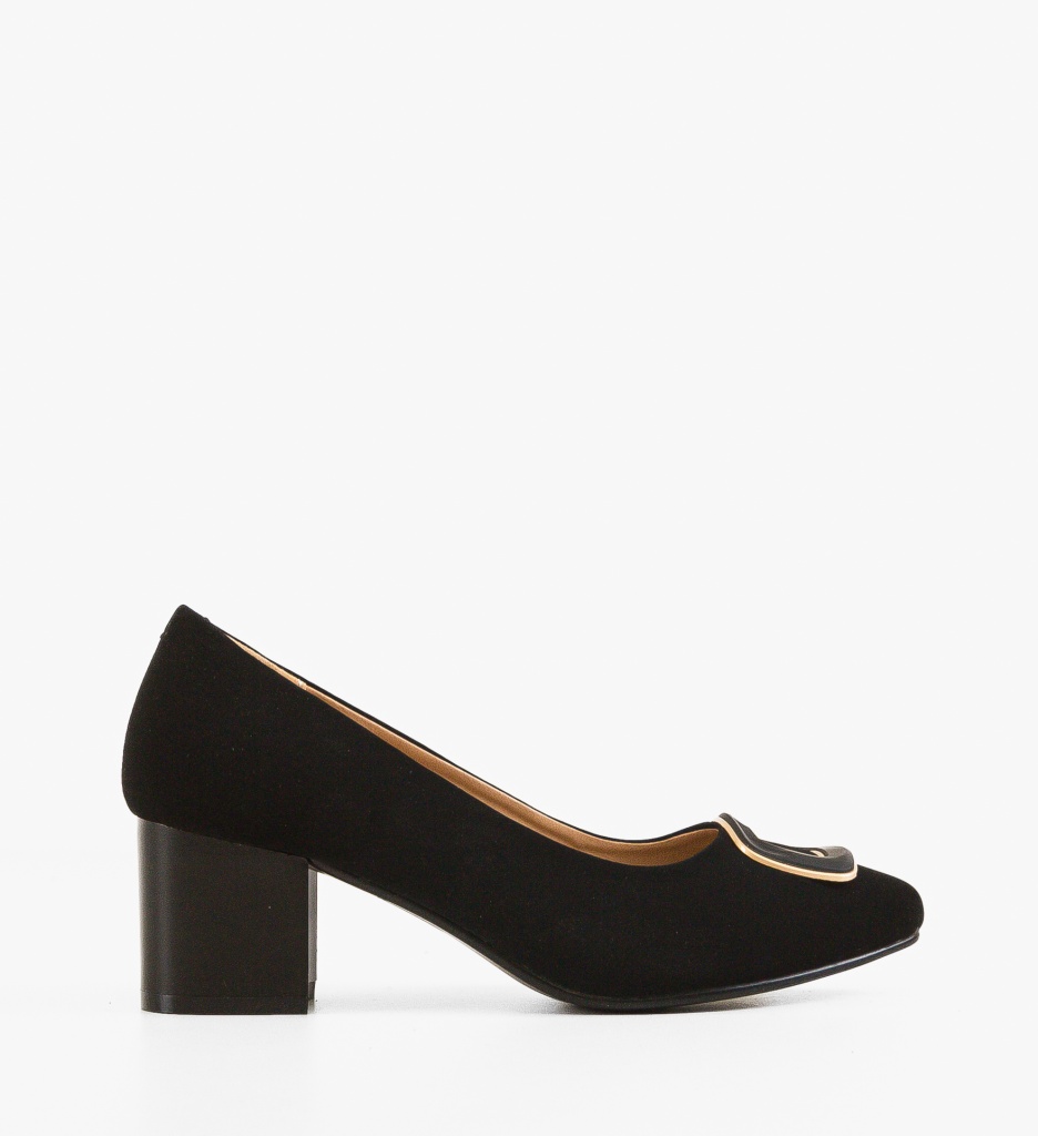 Pantofi Dama Vincen Negri cu Toc Eleganți - imagine 7