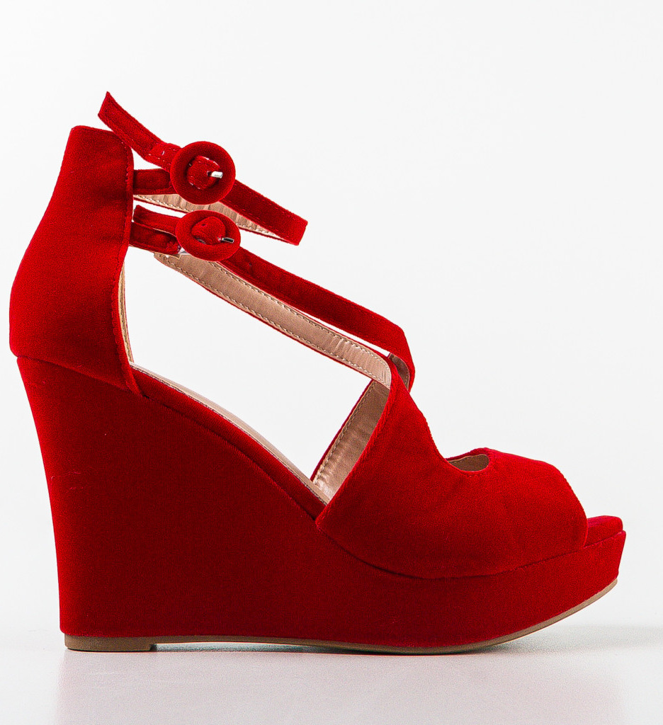 Platforme Dama Roj Rosii | Stil și Eleganță - imagine 5