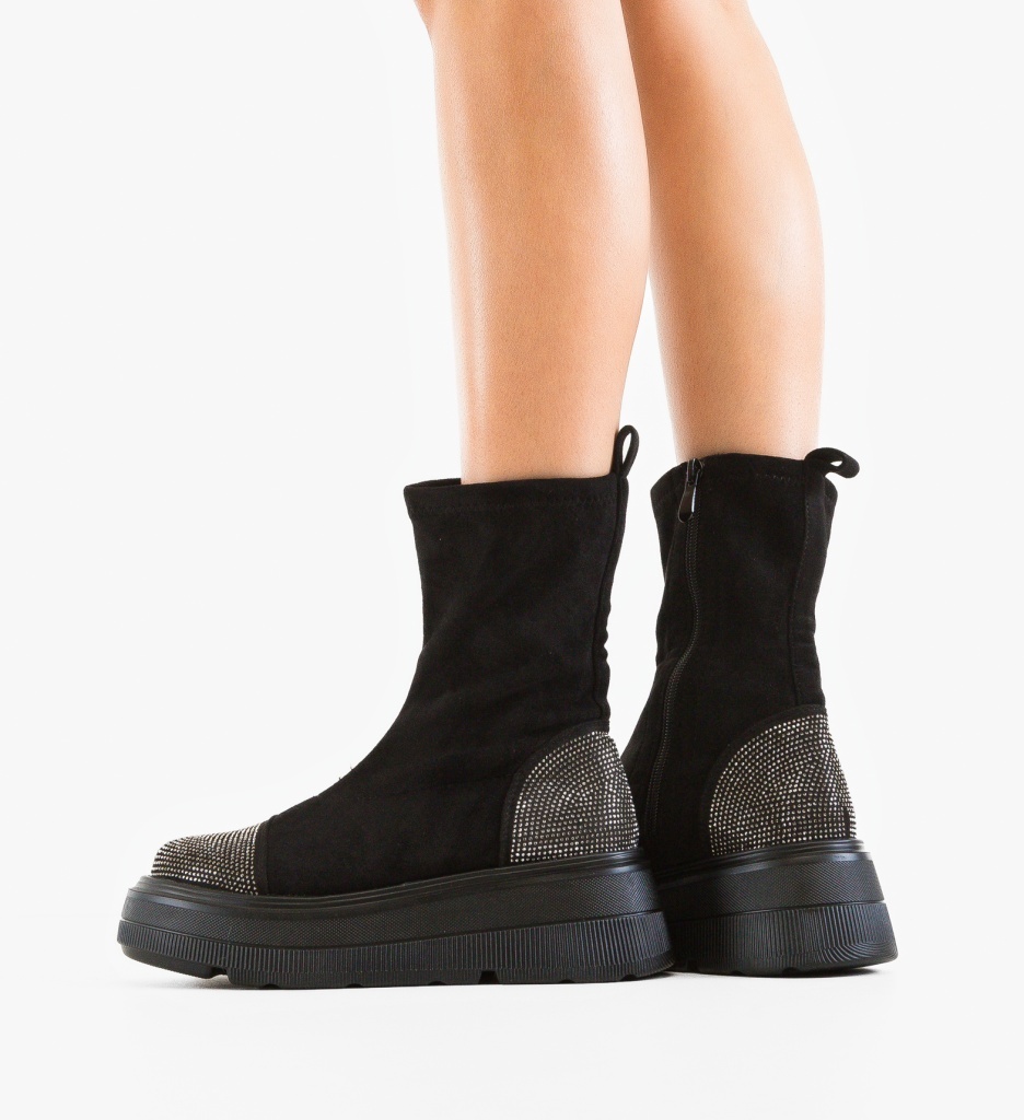 Ghete Dama Boomer Negre | Stil și Confort - imagine 3