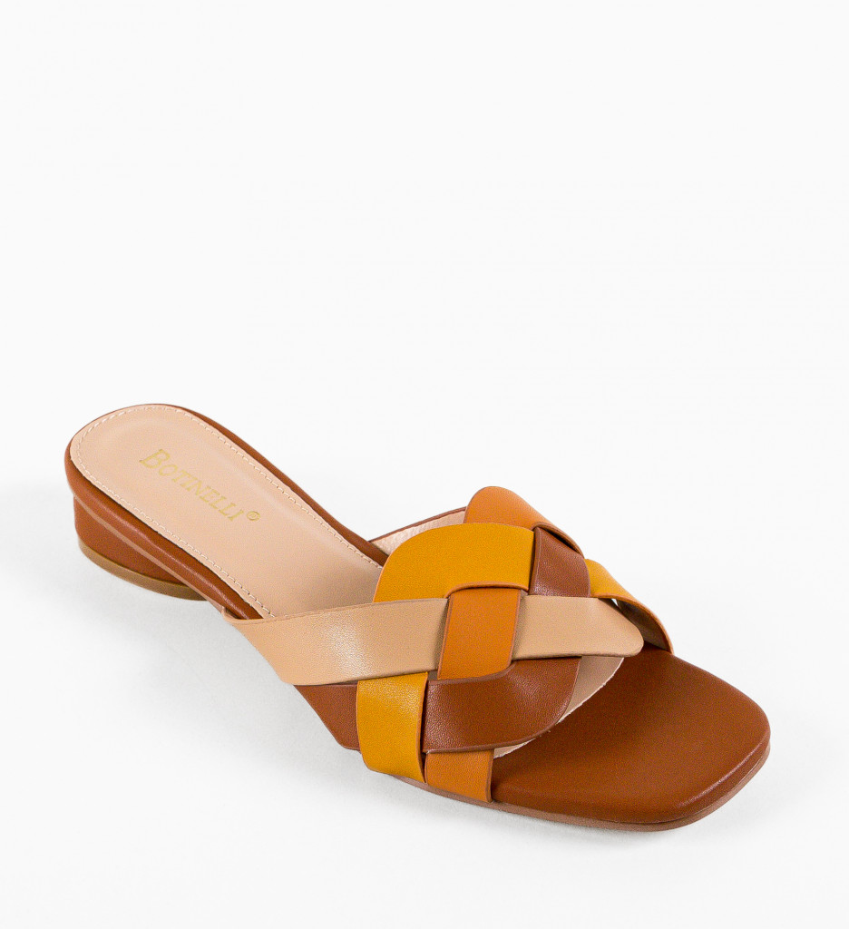 Papuci Dama Prayan Camel | Confort și Stil - imagine 6