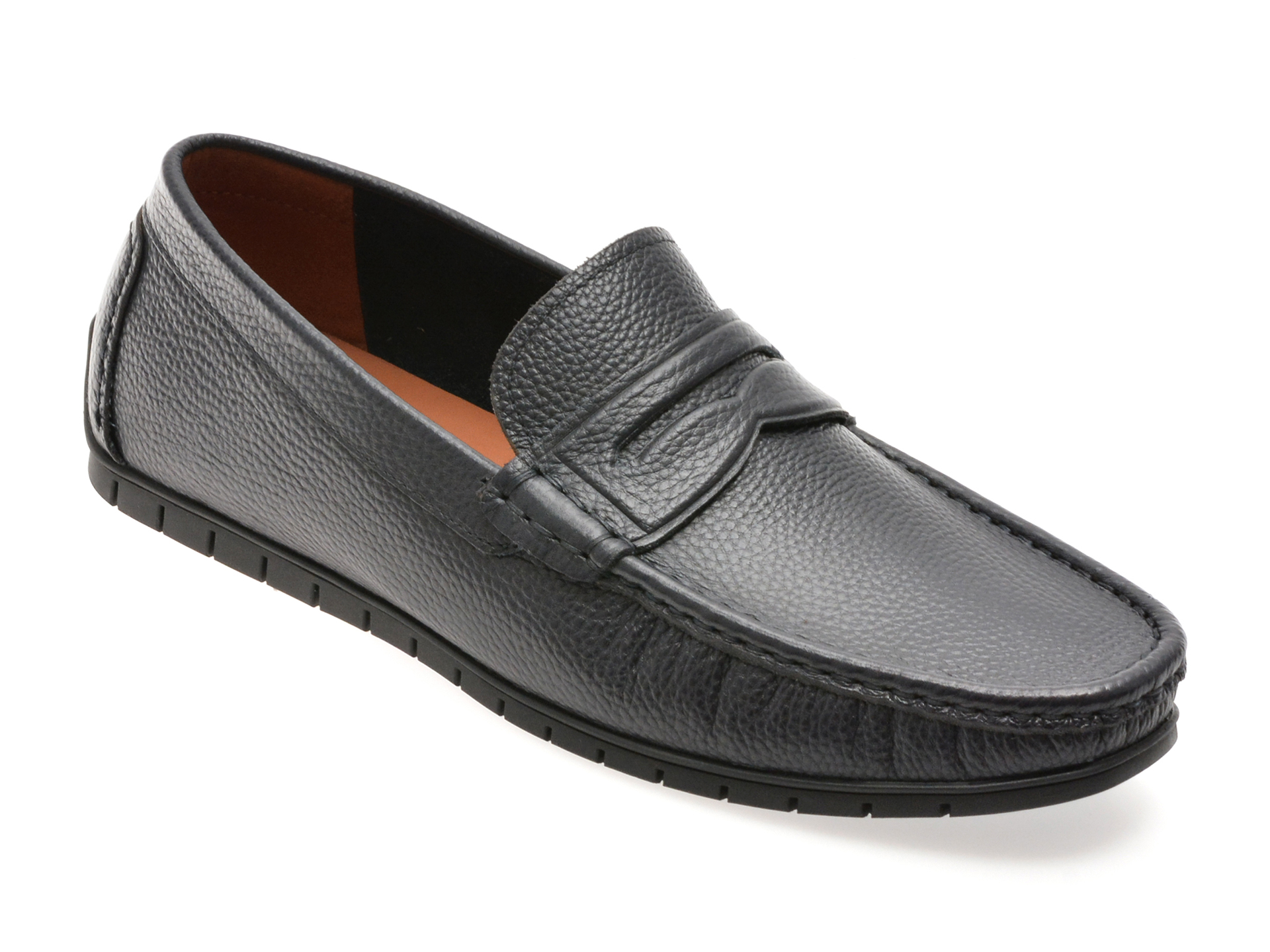 Mocasini OTTER Bleumarin din Piele Naturală