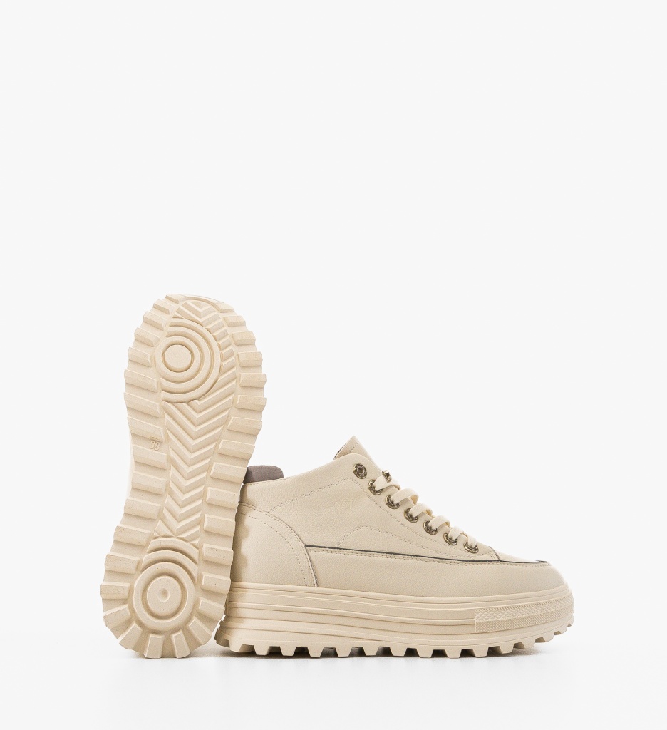 Sneakers Dama Milane Albi - Confort și Stil - imagine 5