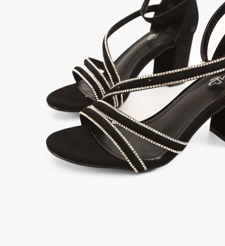 Sandale cu toc Lulit Negre - Eleganță maximă - imagine 5