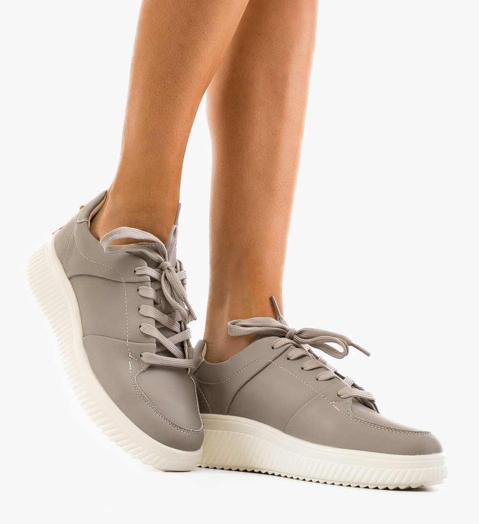 Sneakers Dama Honney Gri - Confort Asigurat - imagine 3
