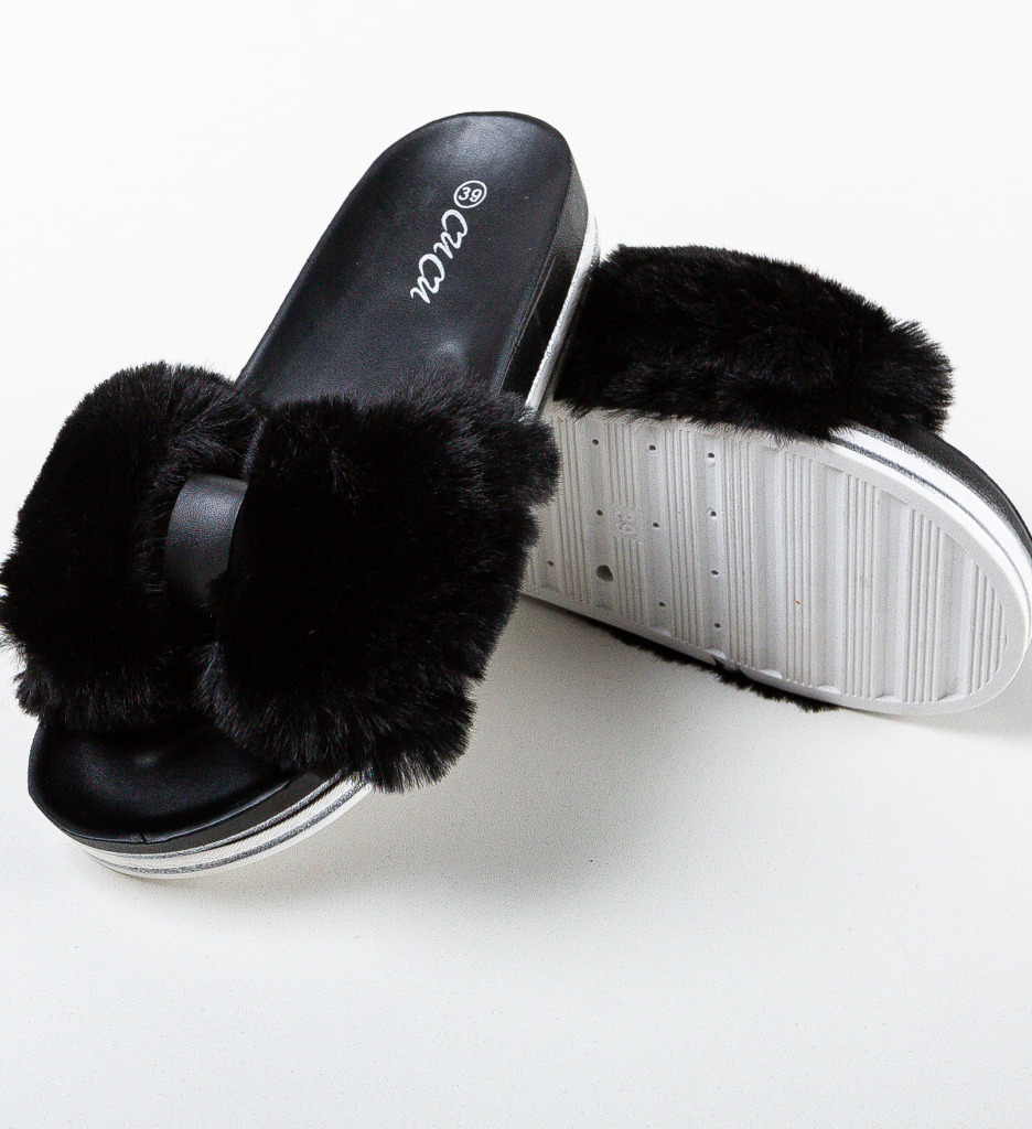 Papuci Dama Anil Negri | Confort și Eleganță - imagine 8