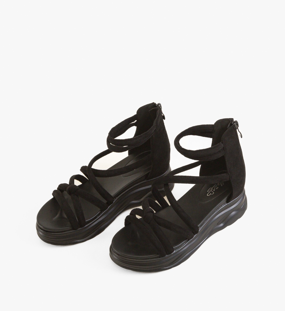 Sandale Dama Sanigary Negre - Eleganță și Confort - imagine 4