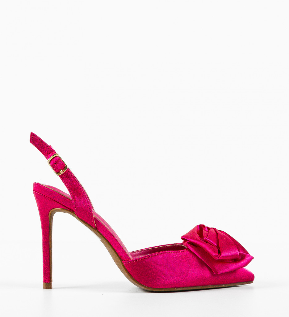 Pantofi Bronte Fuchsia cu Toc Eleganți