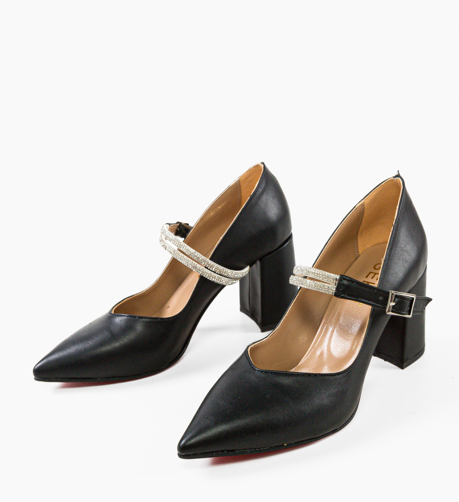 Pantofi cu toc Gernyb Negri - Eleganță maximă - imagine 8