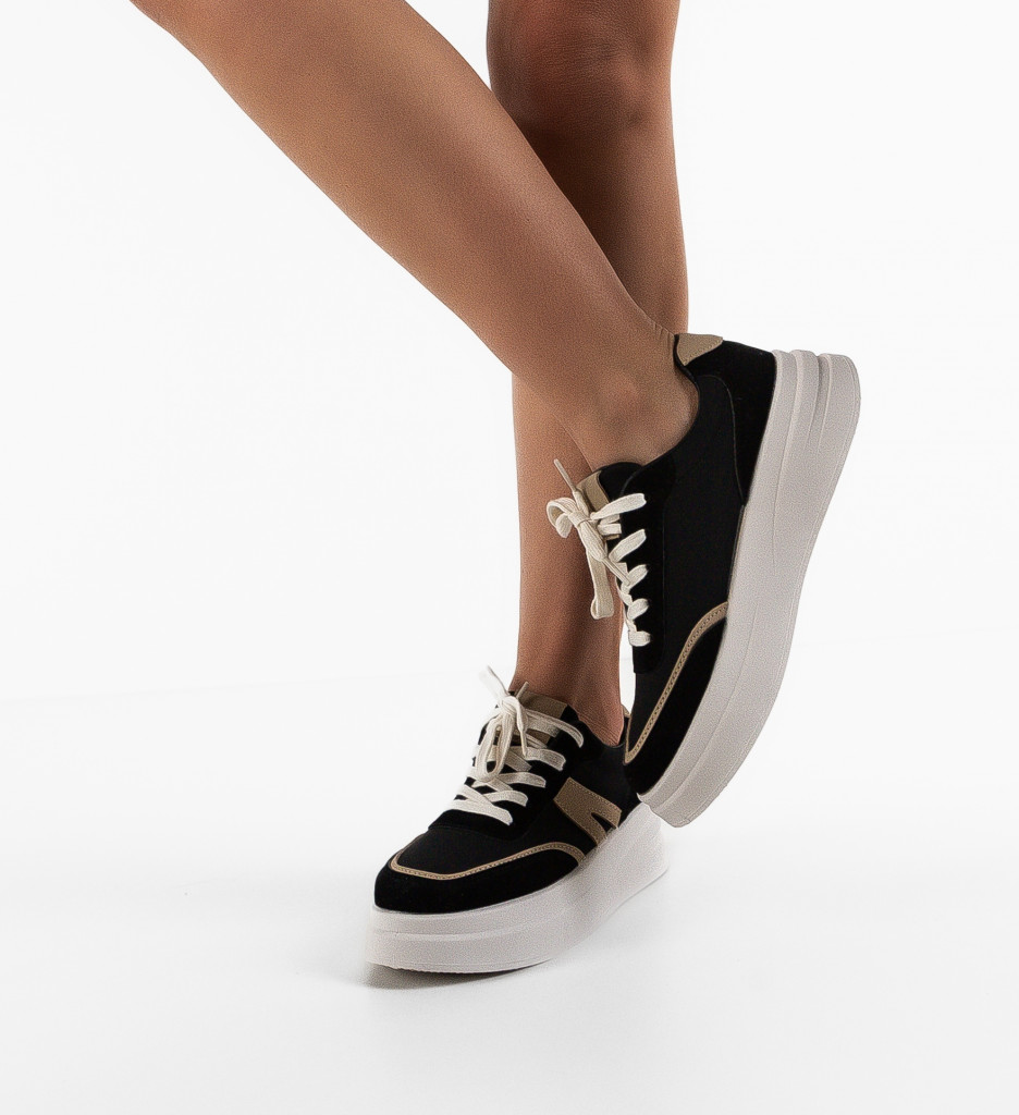 Sneakers Passya Negri | Confort și Stil Urban - imagine 2