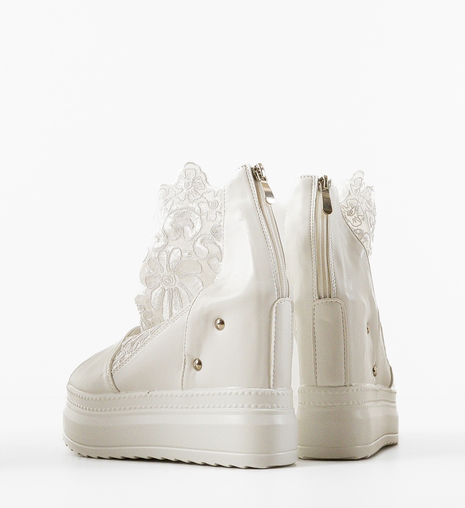 Platforme Dama Albe | Stil si Eleganta - imagine 6