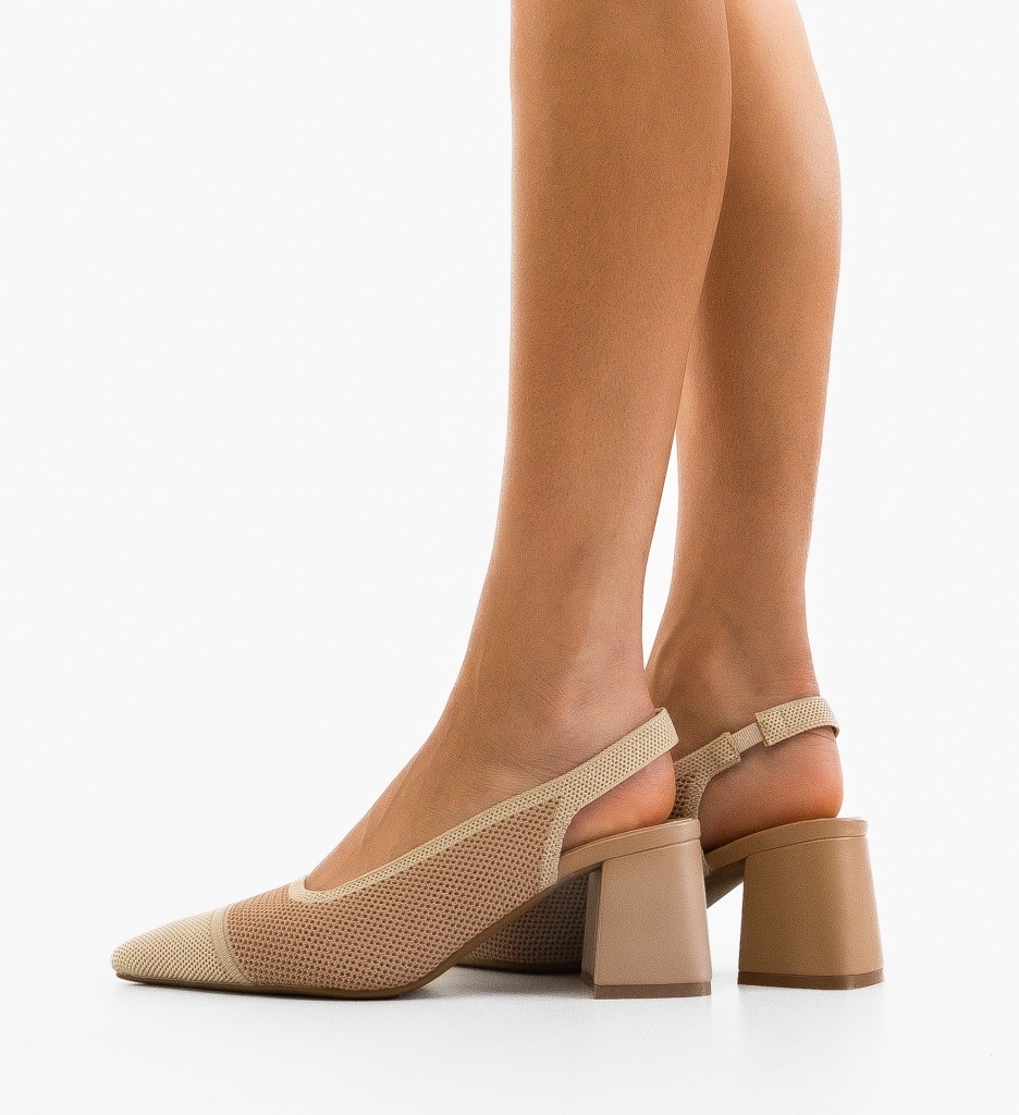 Pantofi Rollins Nude | Eleganță și Confort - imagine 3