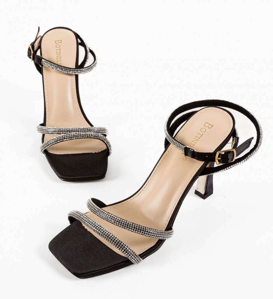 Sandale Dama Betune Negre | Eleganță și Stil - imagine 4