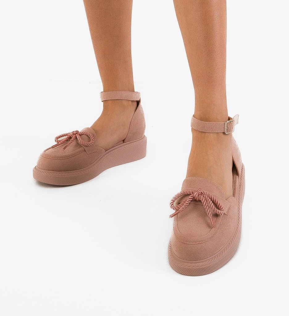 Pantofi Casual Dama Oda Roz - Confort și Stil - imagine 3