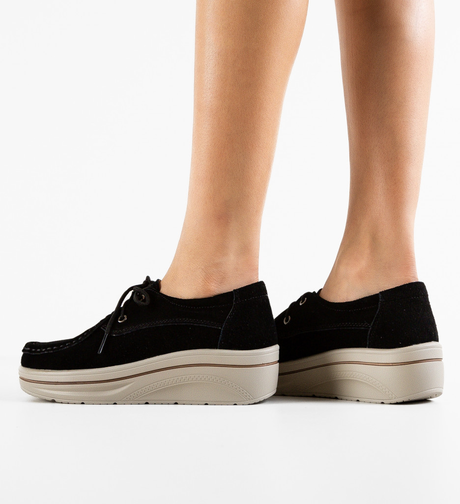 Pantofi Casual Auron Negri - Confort și Stil - imagine 2