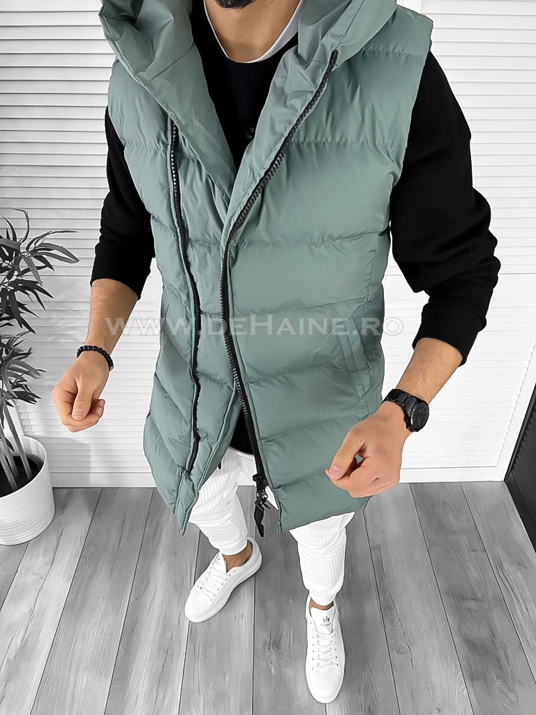 Vesta Barbati Verde Sport Slim Fit | Stil Modern