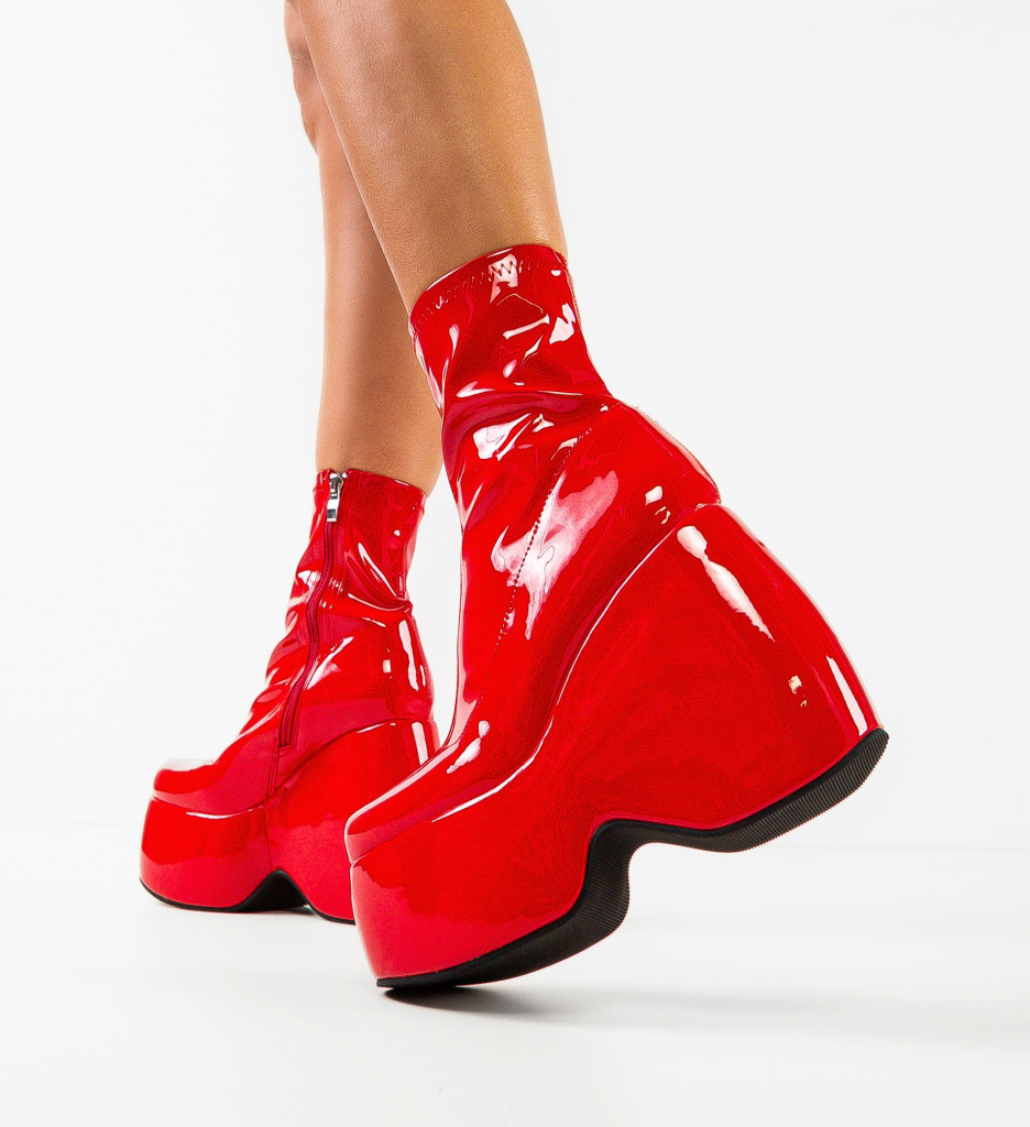 Botine Dama Cosmo Rosii - Stil si Eleganta - imagine 4
