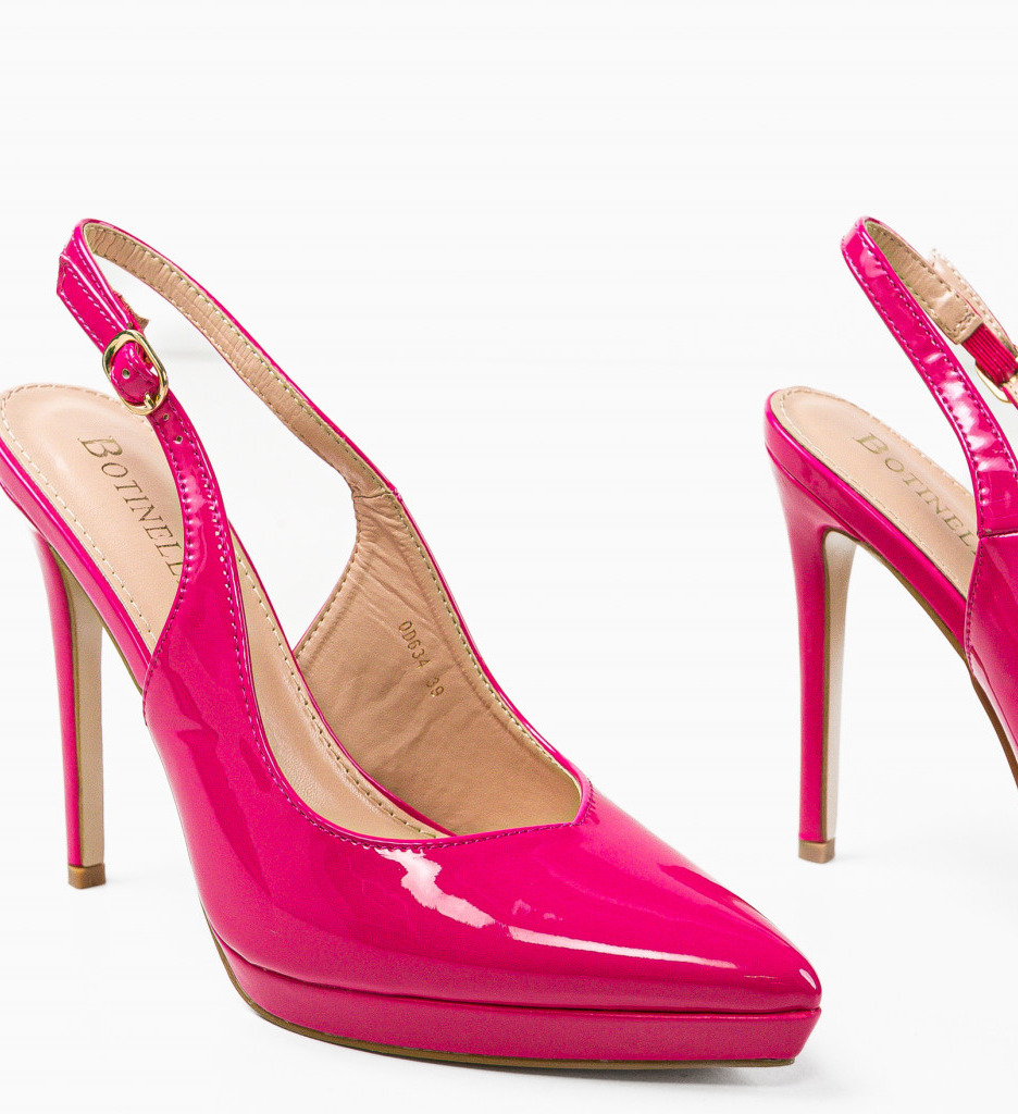 Pantofi Toc Rajendra Fuchsia - Eleganță Feminină - imagine 5