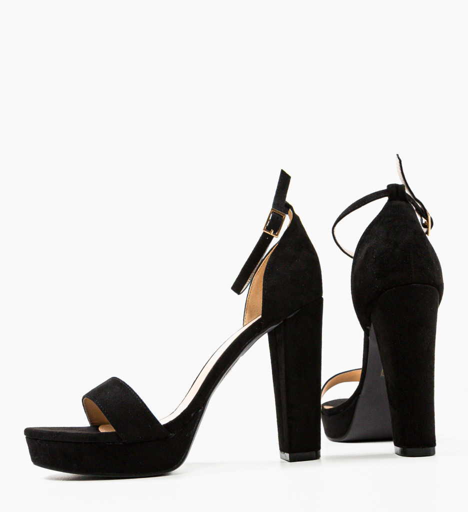 Sandale cu toc Cara Negre | Eleganță maximă - imagine 9