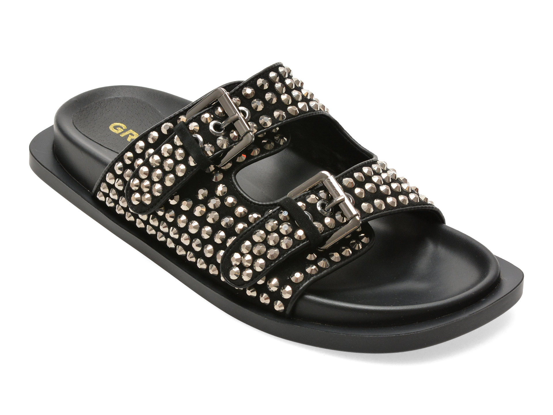 Papuci GRYXX Negri din Piele Întoarsă H085