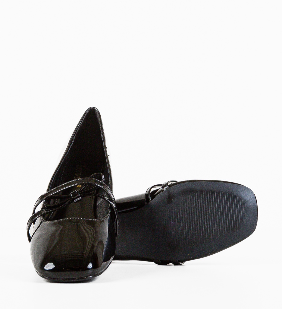 Pantofi Dama Tospe Negri | Eleganță și Stil - imagine 4