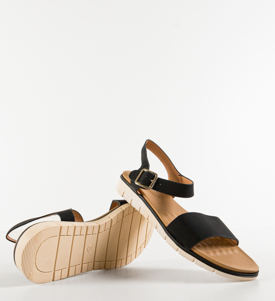 Sandale Dama Monton Negre - Eleganță și Confort - imagine 7