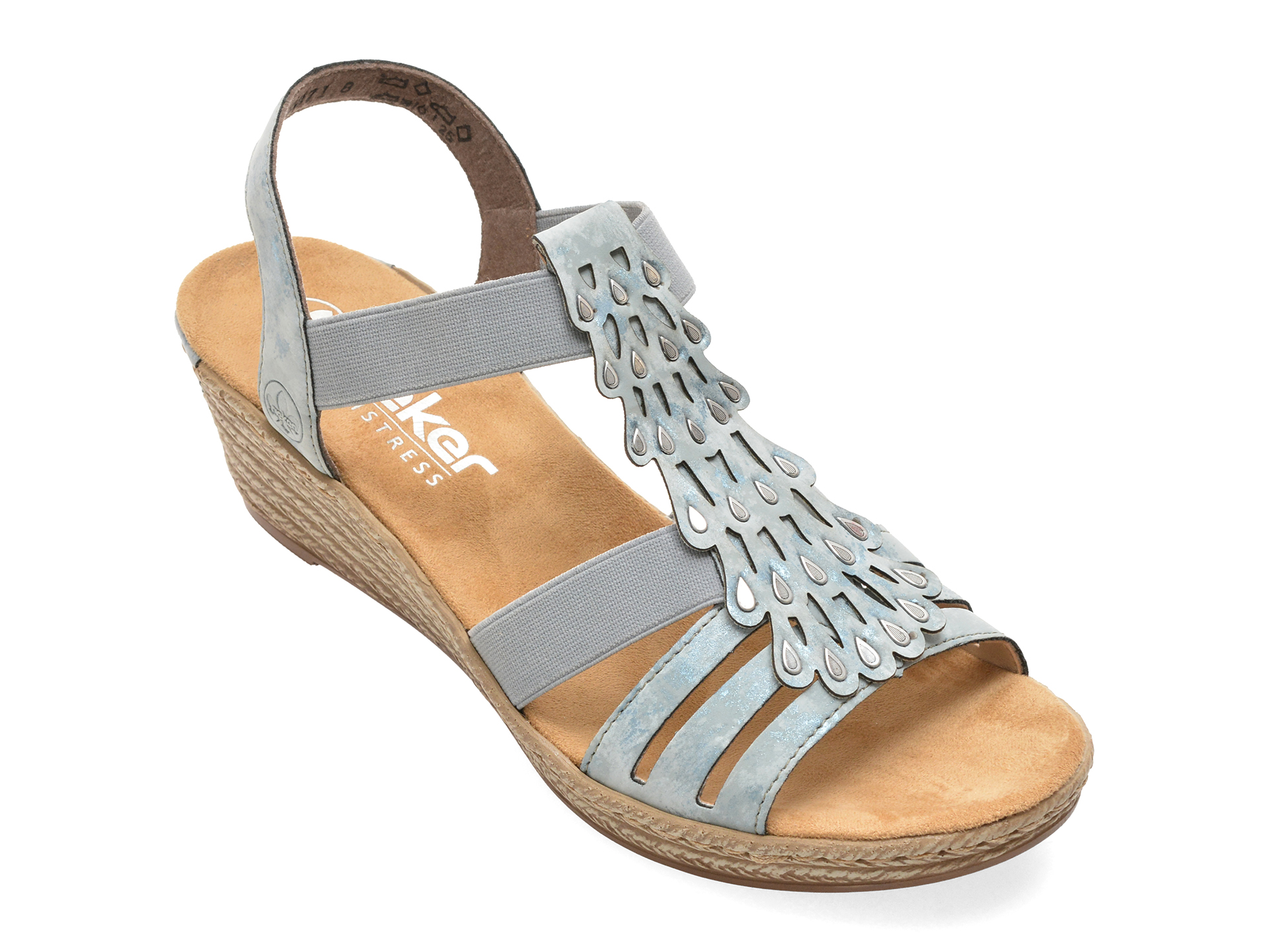 Sandale Rieker 62436 Albastre Piele Ecologică