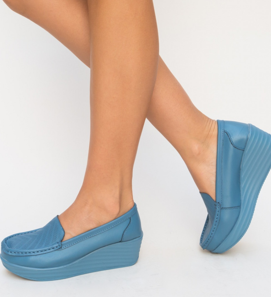 Pantofi Casual Ely Albastri - Confort și Stil