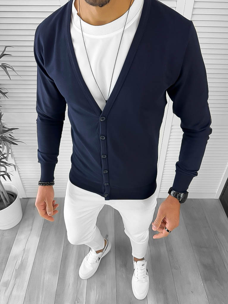 Bluza Barbati Bleumarin Slim Fit | Eleganță și Confort