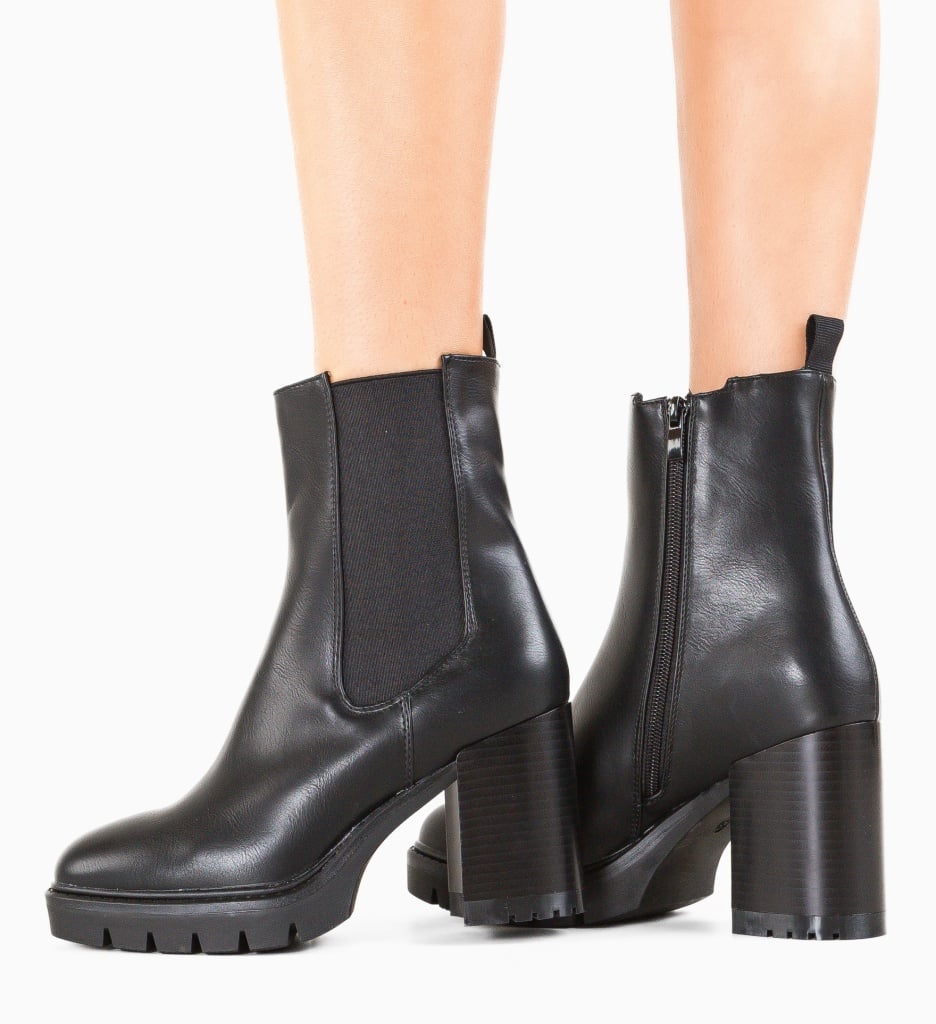 Botine Dama Gideon Negre - Stil și Confort - imagine 4