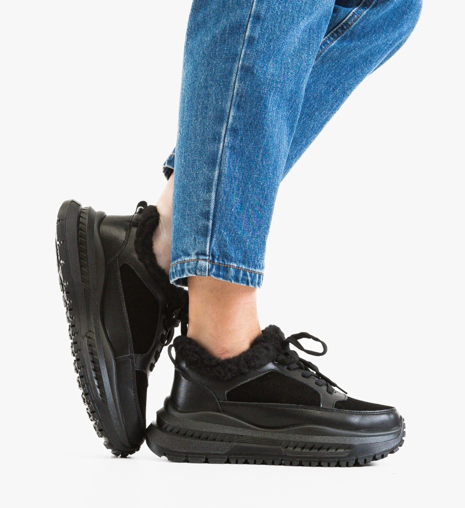 Sneakers Dama Jahe Negre - Confort și Stil Urban - imagine 4