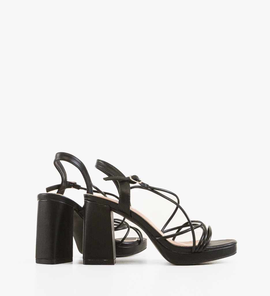 Sandale cu toc Gonzalez Negre - Eleganță și Stil - imagine 3