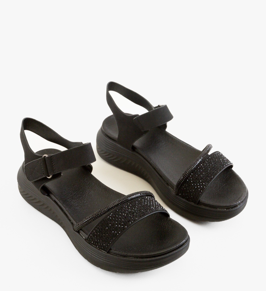 Sandale Dama Preton Negre Elegante - imagine 2